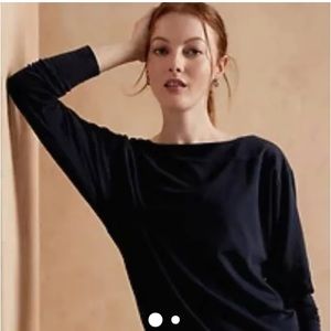 Banana Republic Dolman sleeve T-shirt in Navy soft Viscose /spandex size S